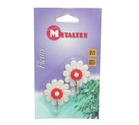 METALTEX Crochet adh.fleurs x2 blister 292001
