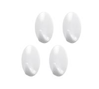 METALTEX Crochet adhésif Eiform 4 pièces petit, plastique