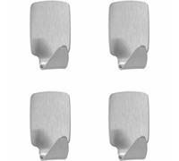 METALTEX Crochet adhésif Inox, set de 4, rectangulaire