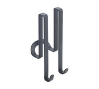 Metaltex Crochet Double Douche Origin Lava Série, Finition Touch-Therm® Noir.