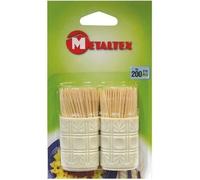 METALTEX - Cure dents bois tonnelet 2x100 587010