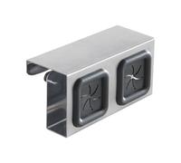 Metaltex Double Porte-Serviettes - Crochet de Porte avec Fonction de Serrage pour Serviettes