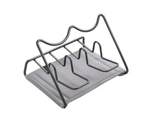 Metaltex Dry-Mug 2 Égouttoir à vaisselle pour bouteilles et tasses Noir