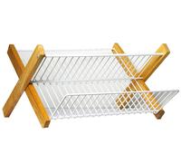 metaltex egouttoir pliable cadre en bois 321845