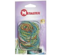 Metaltex 295320 Assortiment d'élastiques 3 tailles, Plastique, Multicolore, 5 cm
