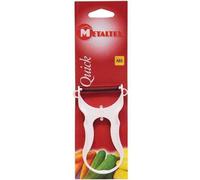 Metaltex 252-750080 Éplucheur de pommes de terre et de pommes de terre Quick 11cm, blanc