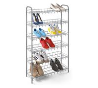 Metaltex Étagère À Chaussures À 6 Niveaux Shoe 6 Gris Argenté Gris