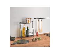 Metaltex Porta spezie e Bottiglie, Nero, 35x12x37 cm