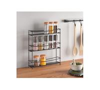 Metaltex Etagère à épices à 3 niveaux Kumino Noir