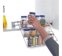 Metaltex Étagère à épices à 3 niveaux Up&Down sur rails Argent G