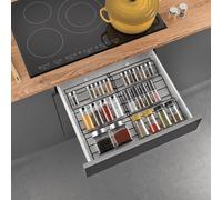 Metaltex Étagère à Épices Extensible à 4 Niveaux Organisateur Intérieur 2 pcs vi