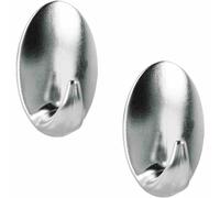METALTEX Hafthaken Jumbo, 2er Set Eiform, ABS / verchromt