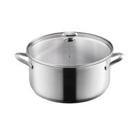 Metaltex ICONA - Casserole basse en acier inoxydable 32 cm 10 l