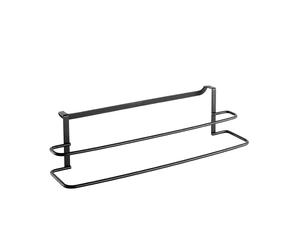 METALTEX ITALIA S.P.A. Barre Porte-torchons de Cuisine Double, Noir, 38 x 10 x 9 cm