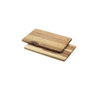 Metaltex Lot de 2 planches à collation en bois d'acacia certifié FSC, 23 x 15 cm, bois
