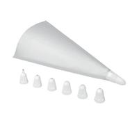 METALTEX Lot de 3 poches à décorer jetables avec 7 douilles