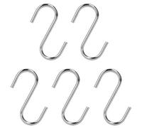 METALTEX Lot de 5 Crochets-S en acier chromé