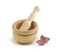 Metaltex Mortier en bois avec pilon 12 cm