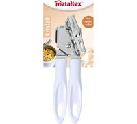 Metaltex Ouvre-boîtes Cristal - Plaqué chrome - 20cm - Blanc
