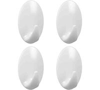 Metaltex Ovoid 292002 Lot de 4 Crochets adhésifs Multicolores 4,2 x 2,6 cm