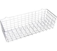 Metaltex Panier de rangement Pandino métal 33 cm Made in Italy blanc