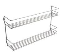 Metaltex pepito / 364632039 étagère à épices 2 étages 36 x 8 x 19 cm revêtement polytherm Métallique G