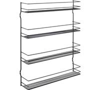 Metaltex Pepito 4 Lava Porte-épices 4 étages Noir, 36 x 8 x 45 cm