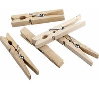 METALTEX Pince à linge en bois 24 pcs. avec ressort