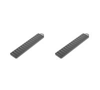 Metaltex Plastique - Égouttoir 2 en 1 Gravity Slim, Gris, 40 x 8 cm (Lot de 2)