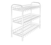 Metaltex - Porte-Chaussures - 3 Niveaux - 9 Paires - Structure métal - 64 x 23 x 59 cm - Shoe 3