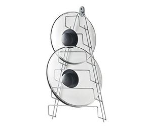 Metaltex - Porte couvercles à Suspendre - Mango, Gris