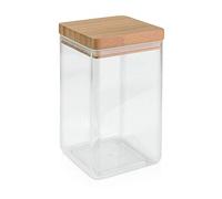 Metaltex Pot de 1.7l en Acrylique Transparent carré