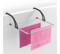 Metaltex 406003031 heizkörper-/sèche-Linge pour Balcon, Camping, Argent/Noir