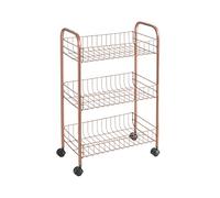 Metaltex Bathroom &Amp ; Kitchen trolley Lugano Copper