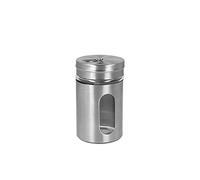 Metaltex Salière à épices 100 ml en verre inoxydable 5 cm