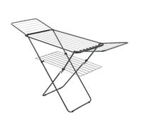 Metaltex Séchoir à Linge à Ailes Panarea Onyx, avec deuxième Grille pour 8 m de Longueur supplémentaire
