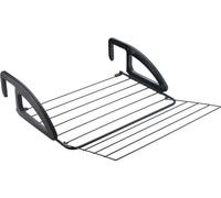 Metaltex support de séchage Bries 62 x 61 x 17 cm 6 mètres acier noir