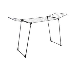 Metaltex - Séchoir à Linge Pliable 18 m - Étendoir à Linge avec Ailes - Structure en Acier - abriqué en Italie - Hydra
