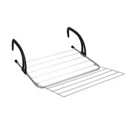 Metaltex Seram Séchoir à Linge réglable et Pliable pour Chauffage et Balcon Noir/argenté