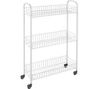 Metaltex Slim Chariot à roulettes avec 3 étages 23x56x84cm