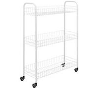 Metaltex Desserte multi-usage Slim 3 niveaux blanche