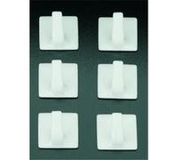 Metaltex - sorepro crochet adh(6)carre 30 *291000 Blanc G