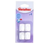 Metaltex Crochet adhésif petit modèle - lot de 4