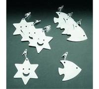 Pendeloques nappe inox - Lot de 4 - motifs aléatoires