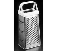 Râpe carrée - METALTEX - 4 faces en inox - Poignée plastique - Grand modèle - Hauteur 23cm