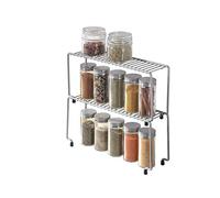 Metaltex Spice Bridge Spice Rack, Silver, 29 x 7 x 14 cm
