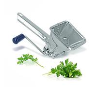 Metaltex Moulin à persil coupe-herbes rotatif en inox Argent