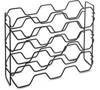 Metaltex Support à vin Hexagone pour 15 bouteilles 43X12X34 Noir