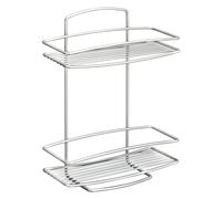 Metaltex Support de douche à 2 niveaux Onda Argenté