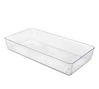 Metaltex Système de rangement de tiroirs, organiseur transparent, grand, large